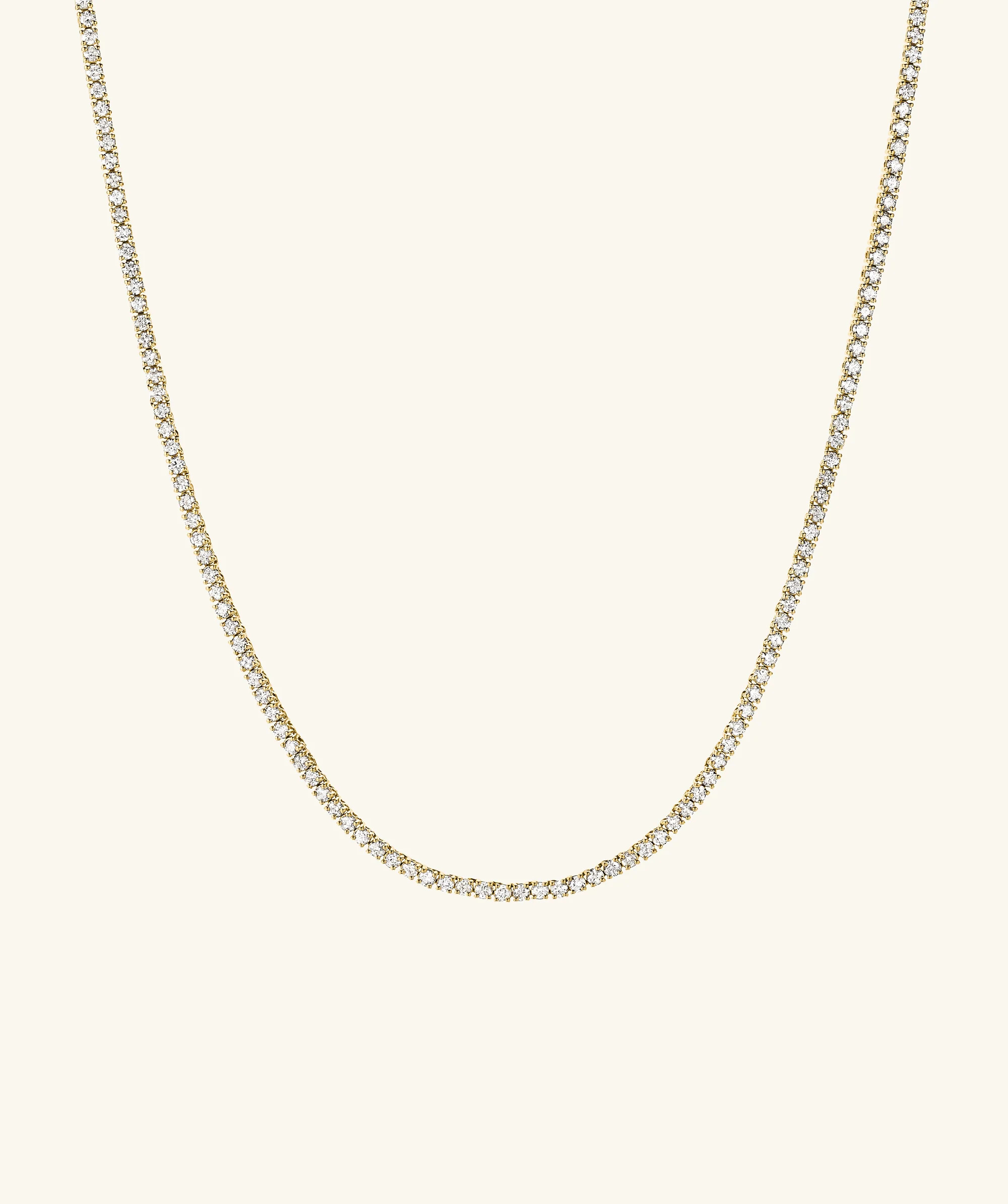 Diamond Tennis Necklace 1.8mm | Mejuri Fine Crew
