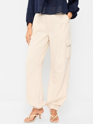 Twill Barrel Cargo Pants | Old Navy (US)