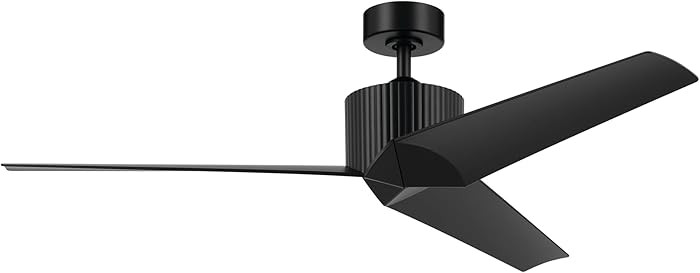 Kichler Almere 56 Inch 3 Blade Indoor Ceiling Fan in Satin Black with Satin Black Blades, for Liv... | Amazon (US)