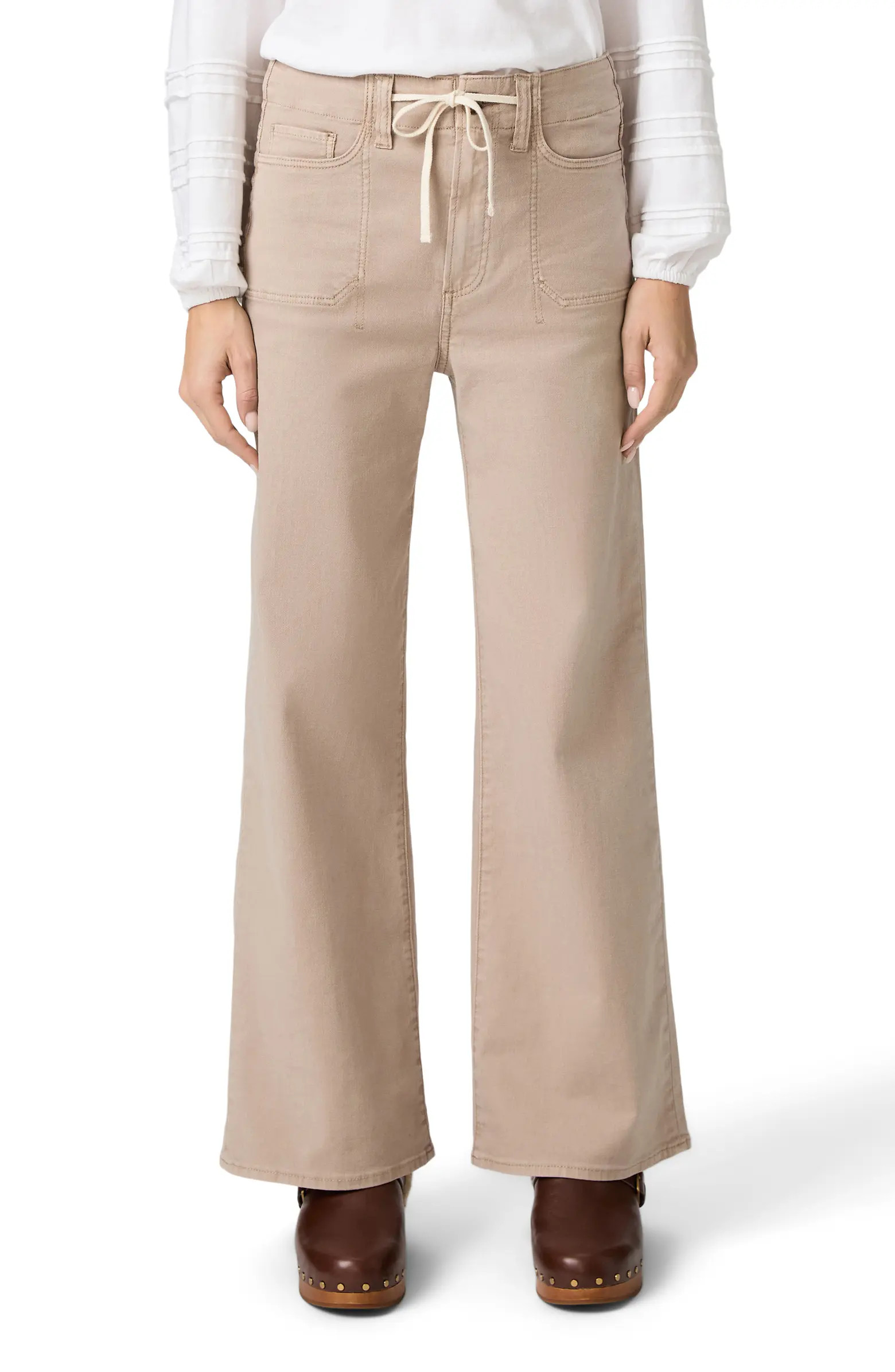 Ari Drawstring High Waist Wide Leg Pants | Nordstrom