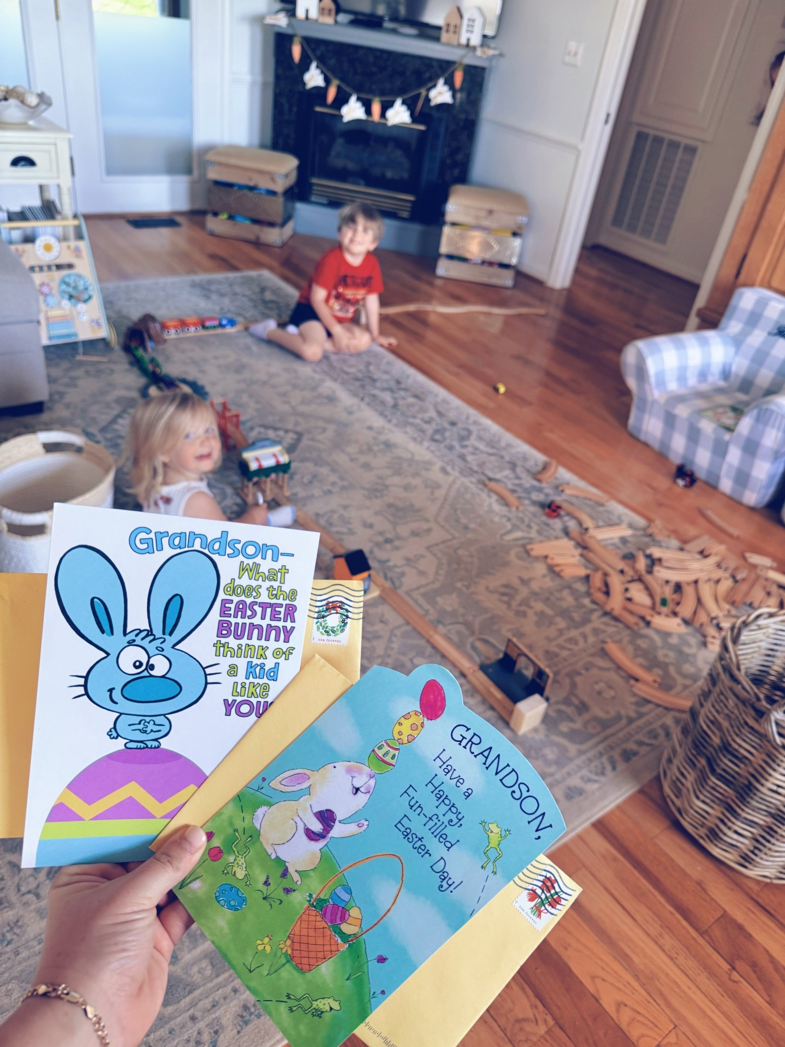 And nothing more special than receiving Easter 🐣 cards 💌📫 from their “RaRa and Papa Jack!” 🐇🥕🪺 