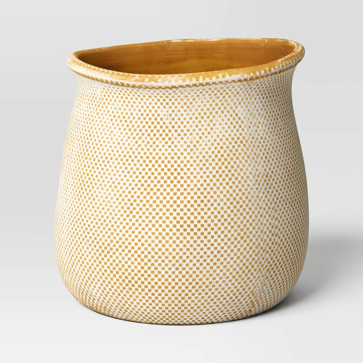 Antique Finish Ceramic Indoor Outdoor Novelty Planter 1 Planter Pot Cream - Threshold™ | Target