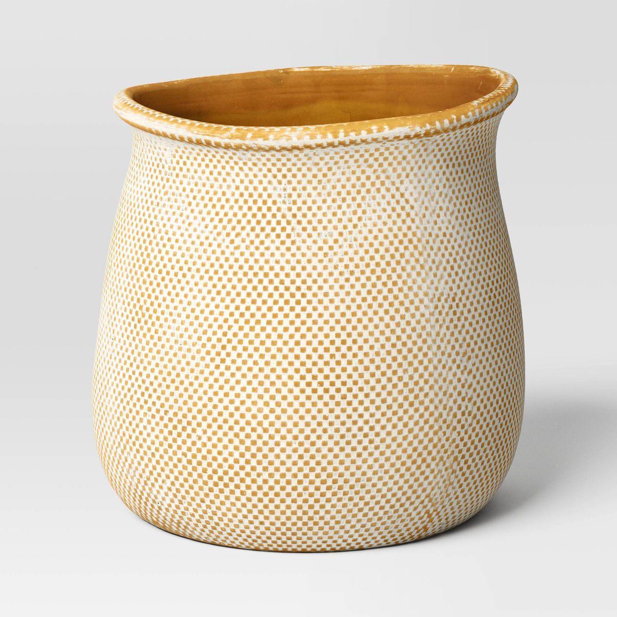 Antique Finish Ceramic Indoor Outdoor Novelty Planter 1 Planter Pot Cream - Threshold™ | Target