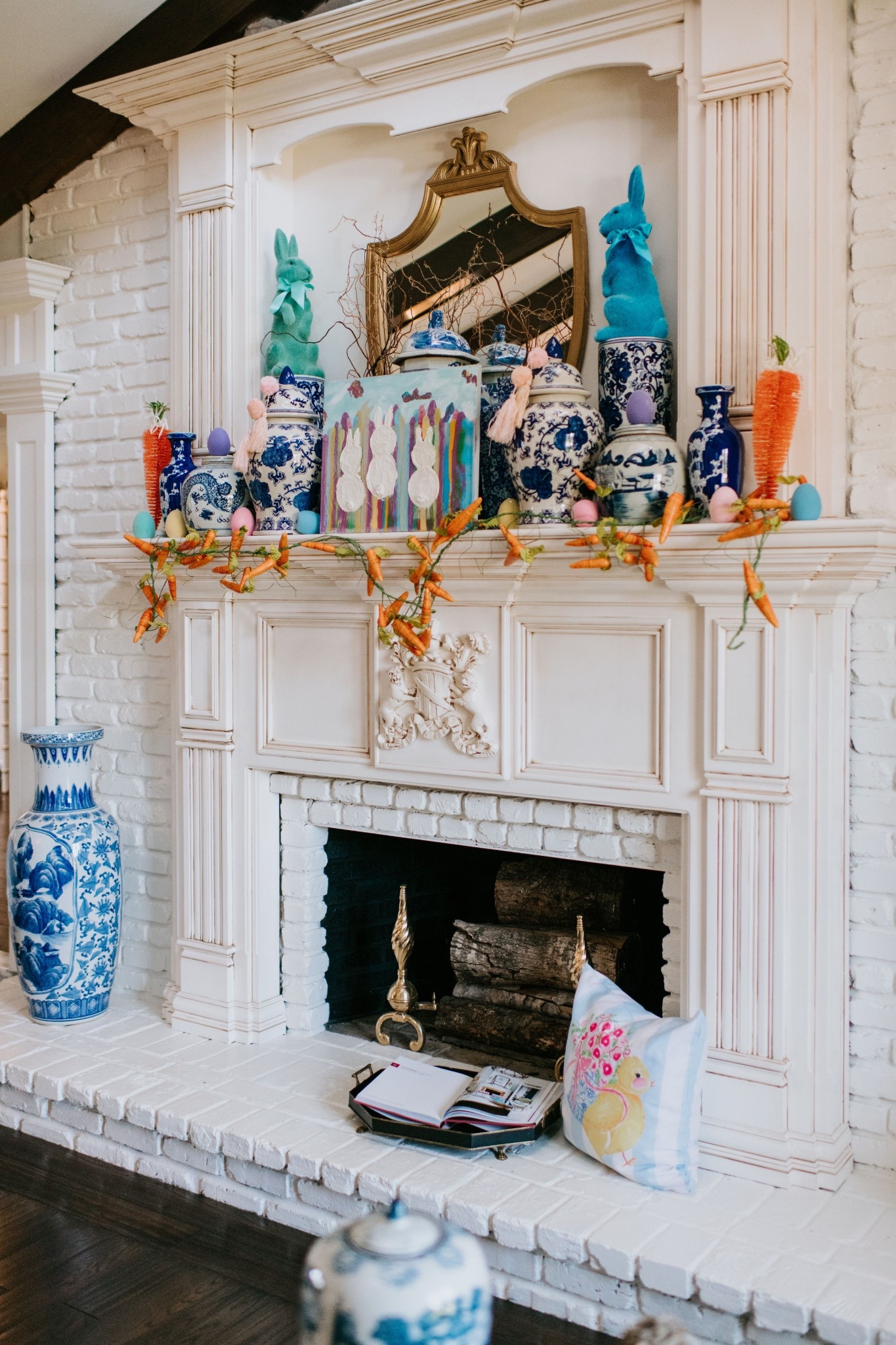 Easter mantel decor inspiration 

#LTKStyleTip #LTKHome #LTKSeasonal