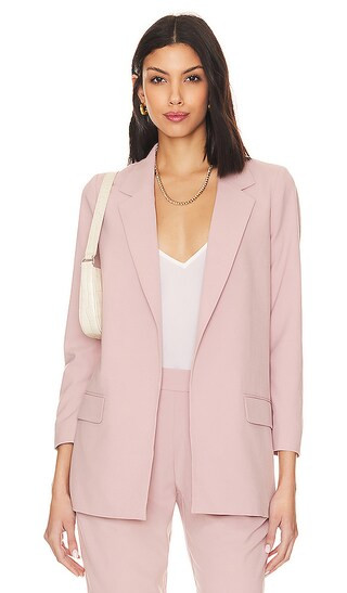Aleida Tri Blazer in Pale Orchid Pink | Revolve Clothing (Global)