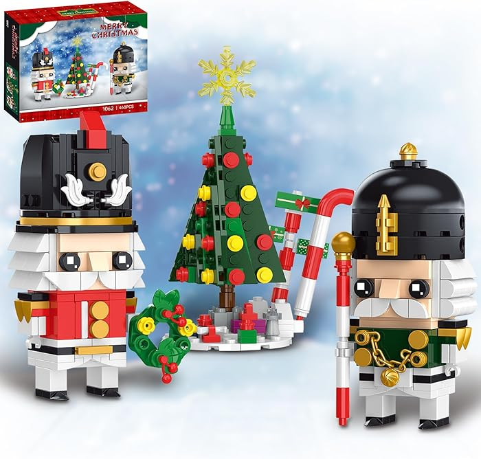 Christmas Nutcracker Building Sets Compatible with Lego for Adults,with Christmas Tree, Wreath, C... | Amazon (US)