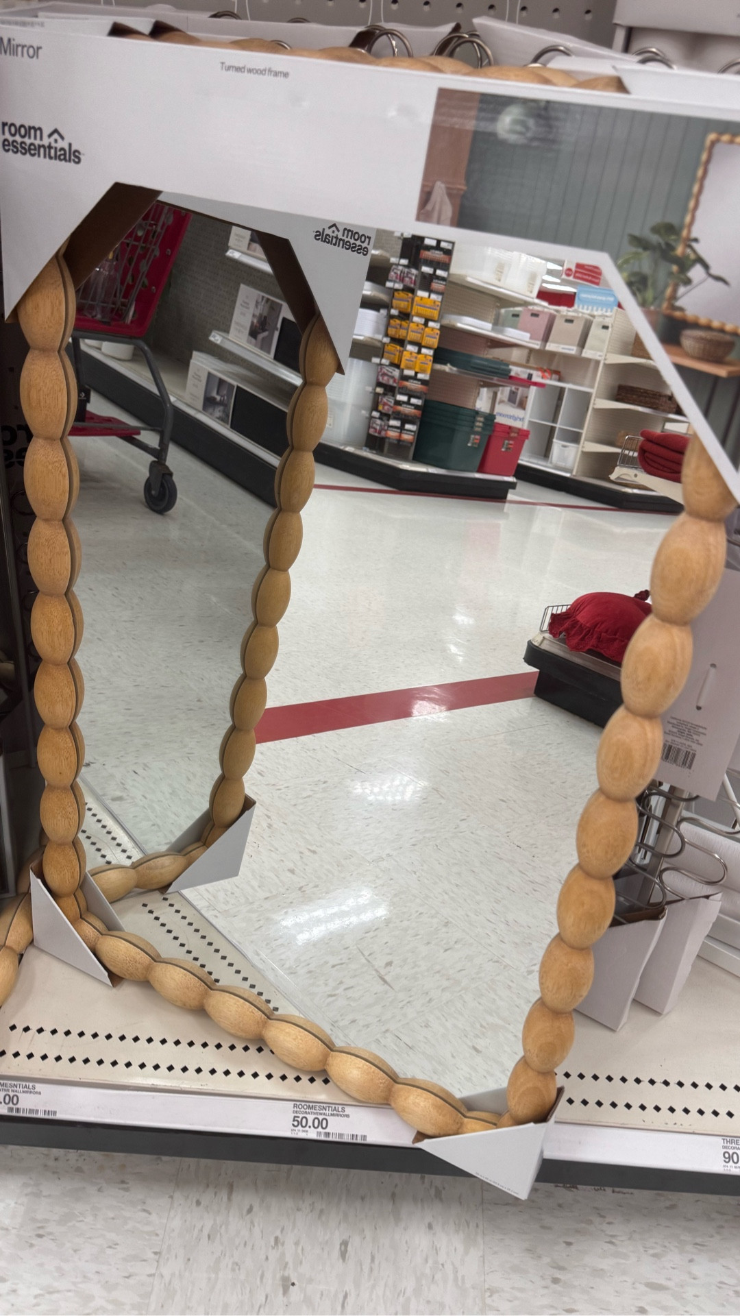 Love this room essentials mirror from target. It is a great price and great size and would look so good in a powder room or over an entryway table #homedecor #interiorstyling

#LTKHome #LTKFindsUnder50