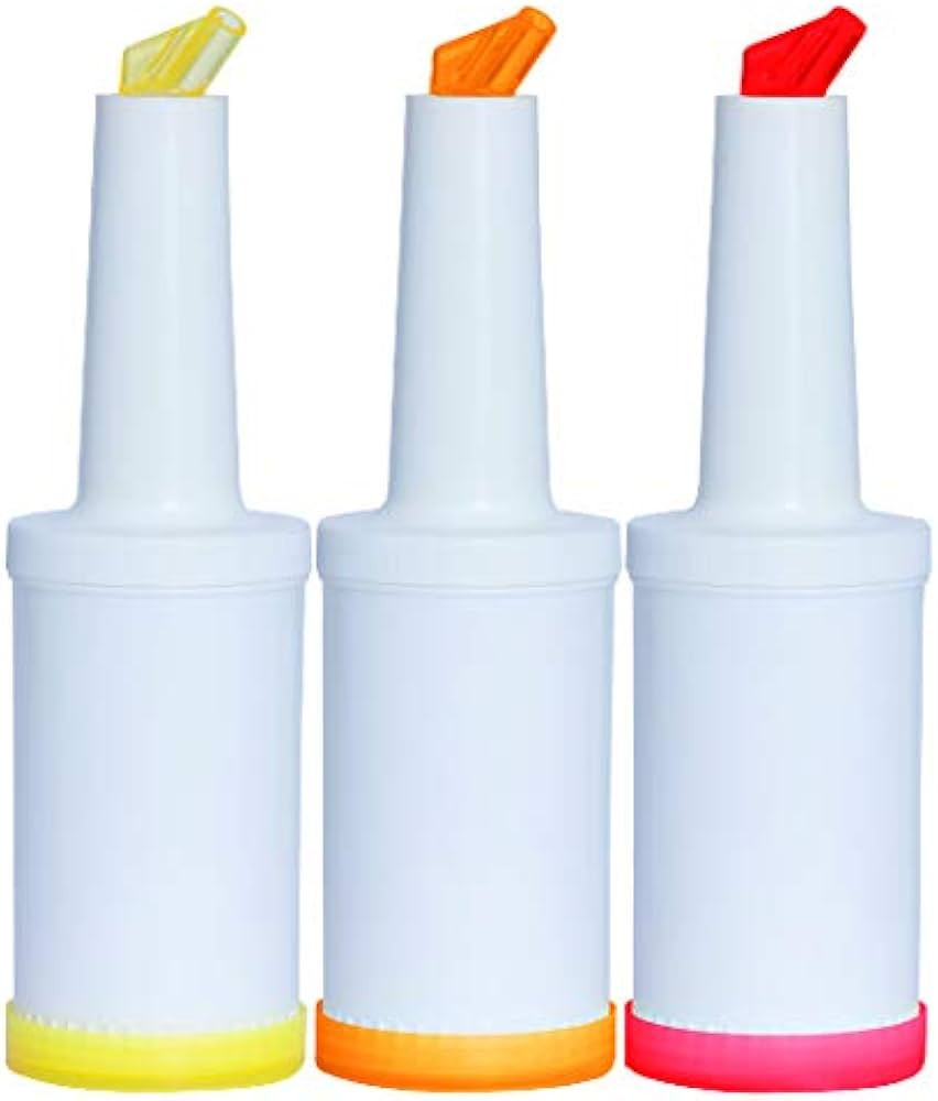 Bar Juice Pourer Store And Pour Containers Pour Bottles Drink Bartender Bottle Bottles Bartending... | Amazon (US)