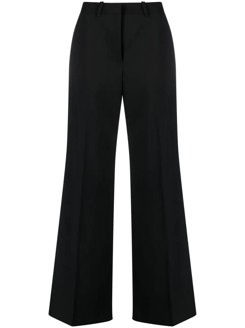 Marine Serre wide-leg tailored trousers - Black | Farfetch Global