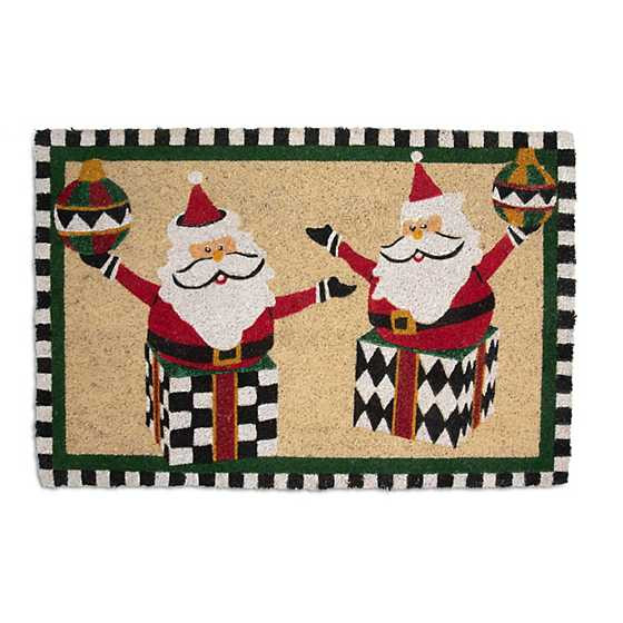 Santa Jack in the Box Entrance Mat | MacKenzie-Childs