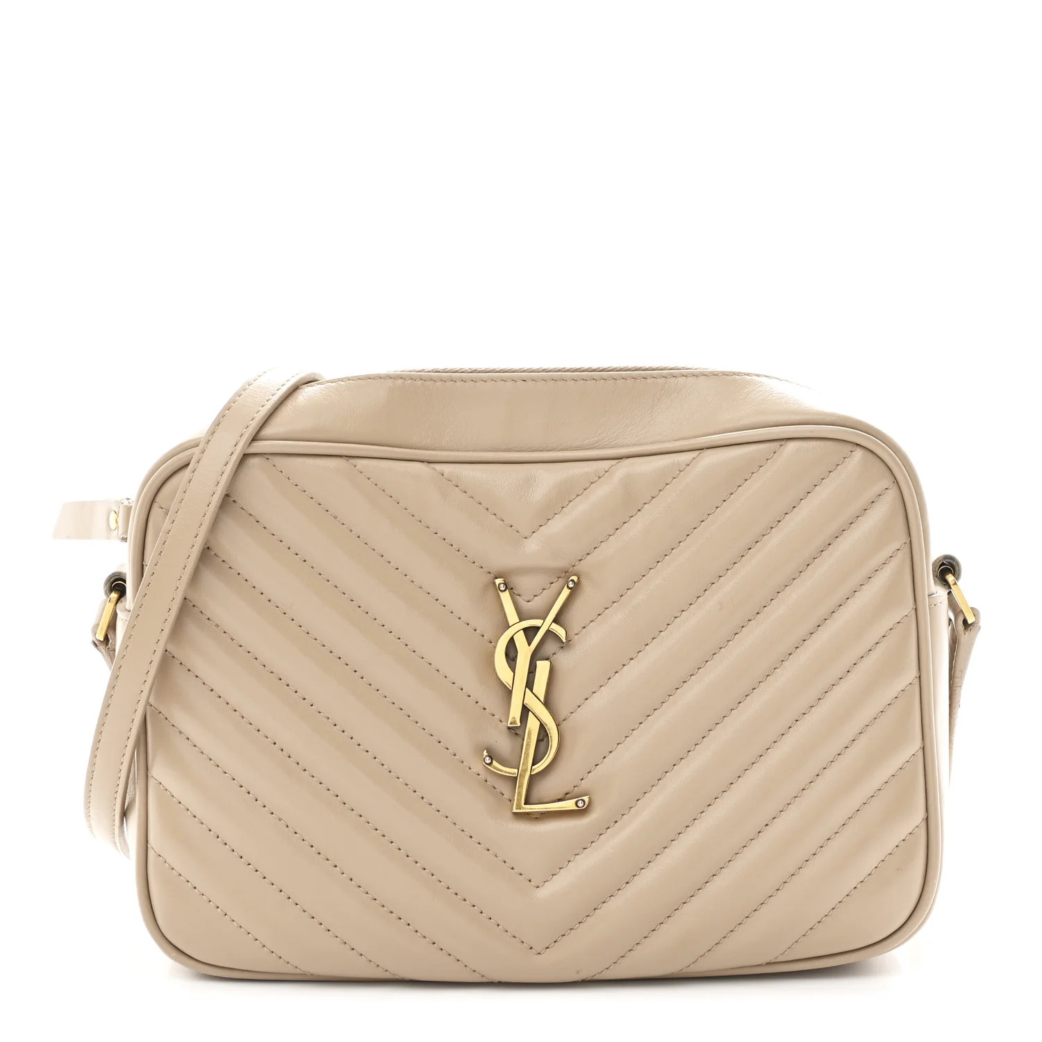 Calfskin Matelasse Monogram Lou Camera Bag Nude Powder | FASHIONPHILE (US)