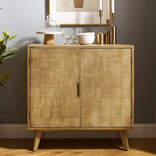 Art Leon Mid Century Modern Storage Accent Cabinet with 2 Door, Sideboard Buffet Cabinet for Hallway | Amazon (US)