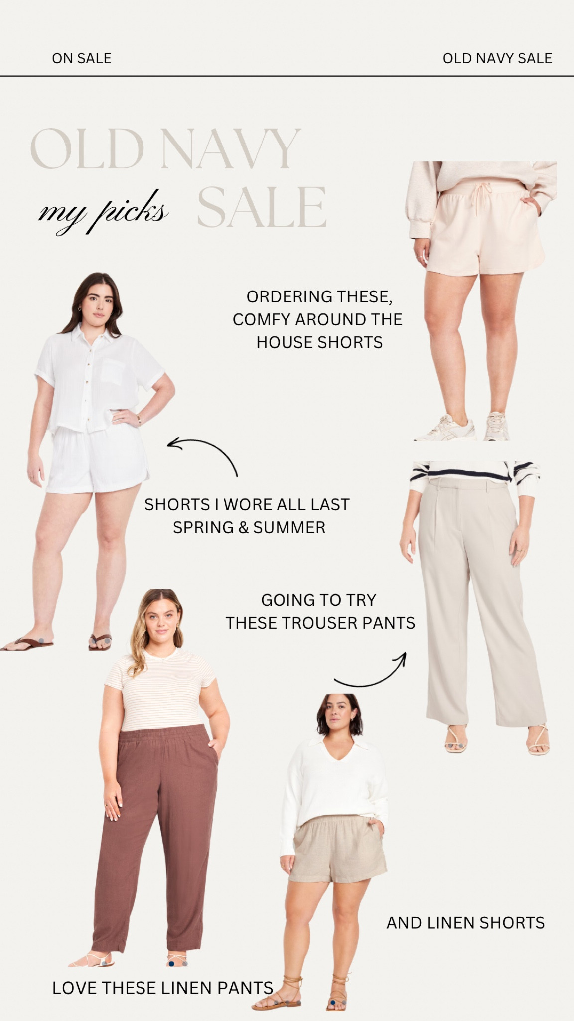 Some of my fave shorts and pants from Oldnavy, all on sale right now too! I wear a 3x/24

#LTKPlusSize #LTKStyleTip #LTKFindsUnder50