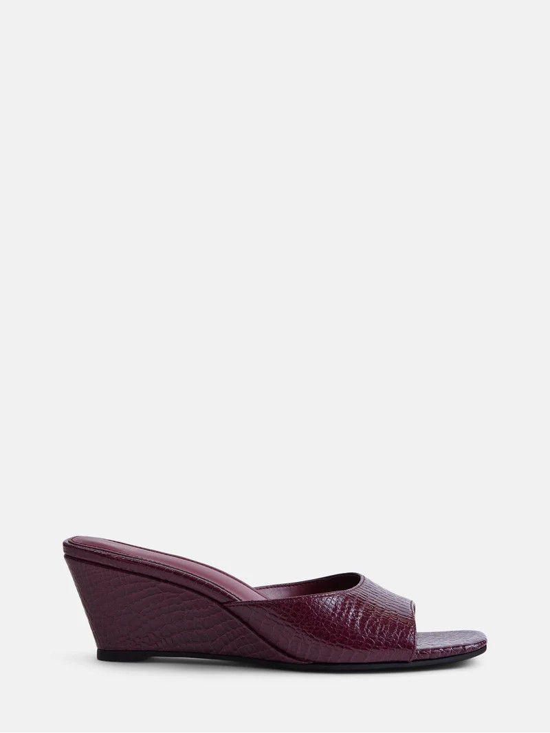 Time and Tru Women's Slip On Wedge Sandals | Walmart (US)