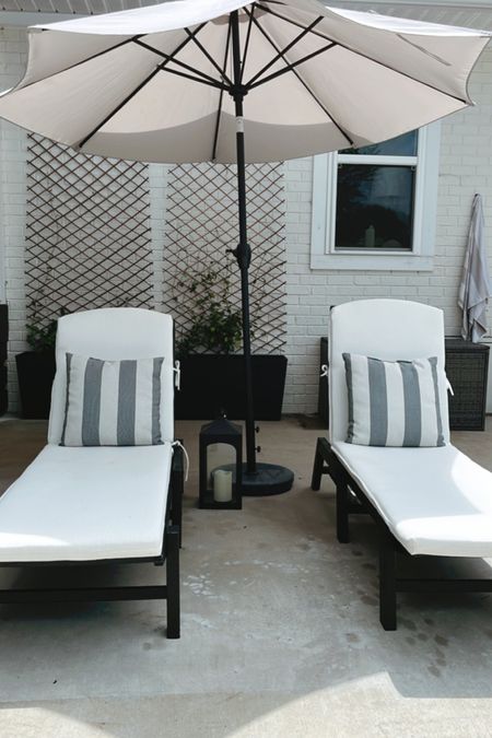 Spring patio furniture and decor! These lounge chairs are weather proof and perfect for all weather conditions! 

#LTKSeasonal #LTKhome #LTKstyletip
