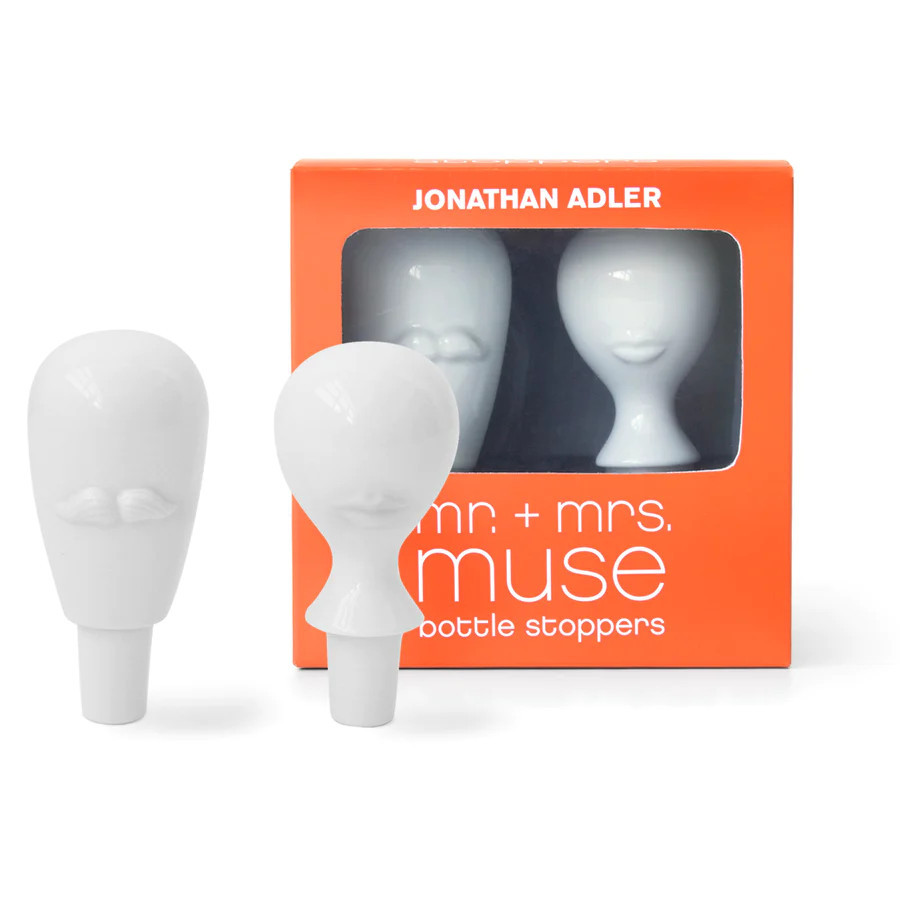 Mr. & Mrs. Muse Bottle Stopper Set | Jonathan Adler US
