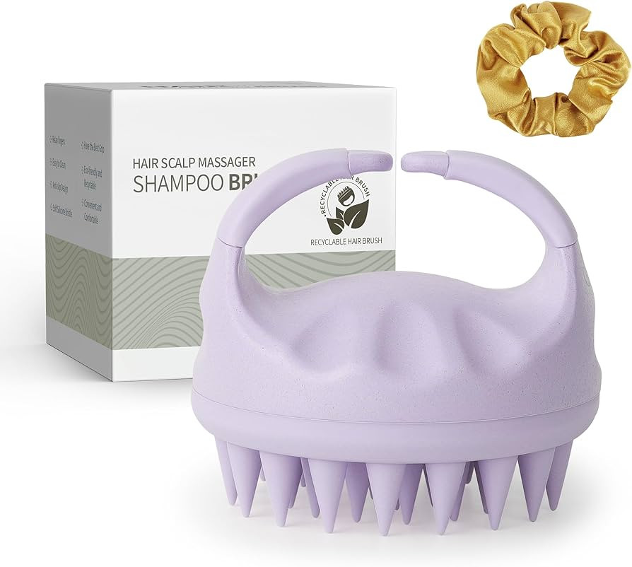 Sndyi Scalp Massager Shampoo Brush, Scalp Scrubber with Soft Silicone Bristles, Scalp Exfoliator ... | Amazon (US)