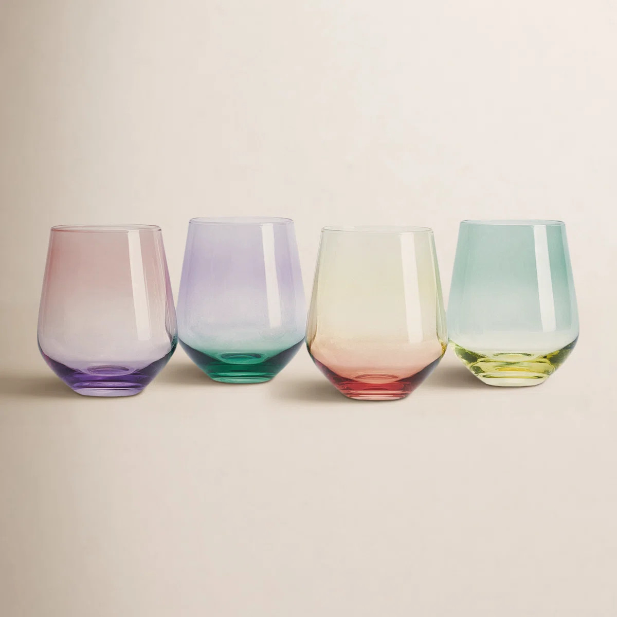 Mikasa Chroma 13 oz. Stemless Wine Glasses | Wayfair North America