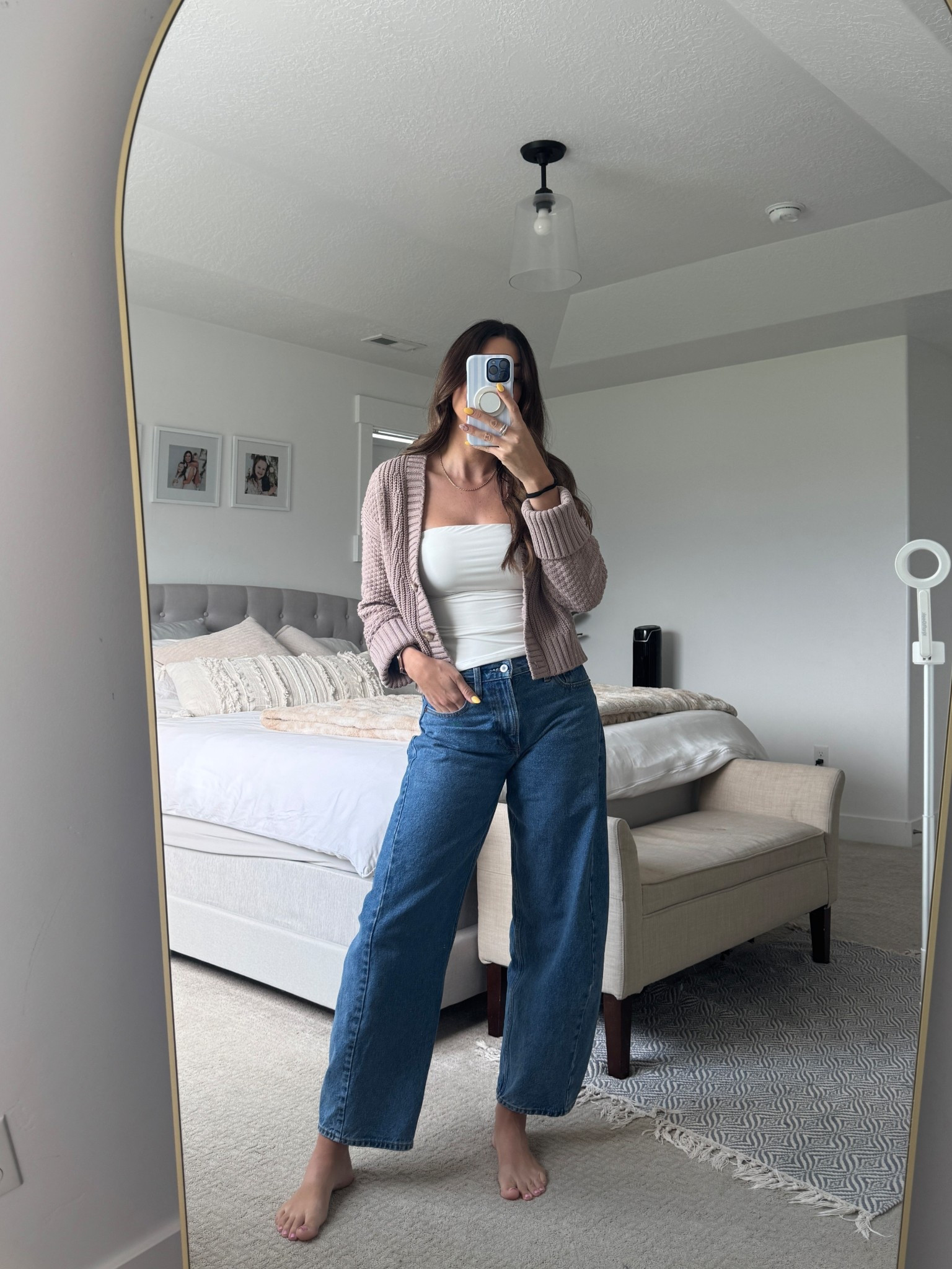 Fall transition outfit! Planning on wearing these with sneakers or ballet flats. 
Jeans run large so size down. I’m wearing a 27L and am normally a 28L

Sweater is a small and sold out in this color but it’s available in other colors and I’m linking a similar one with great reviews. 

#LTKSaleAlert #LTKStyleTip