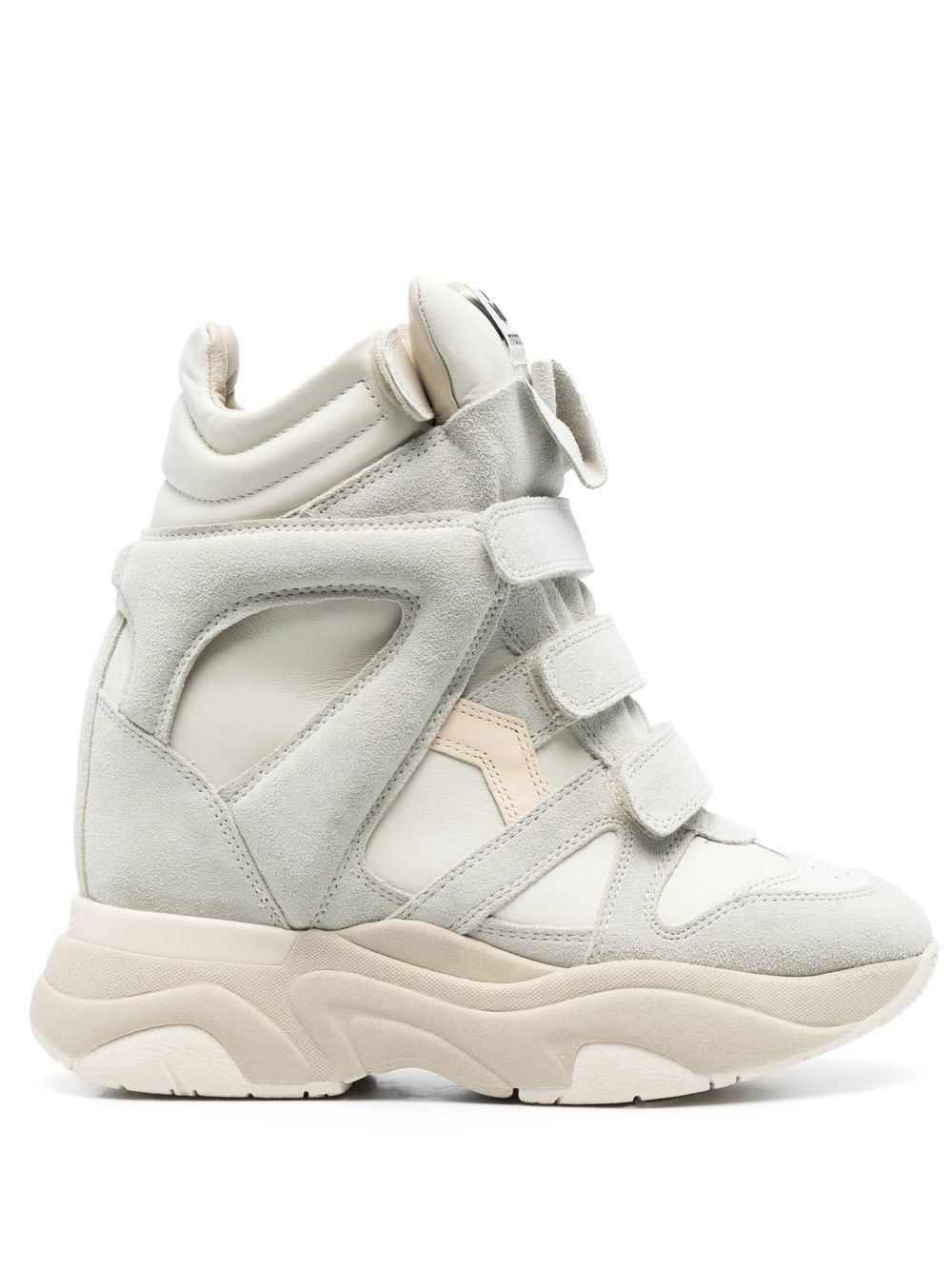 ISABEL MARANT Balskee high-top leather sneakers - White | Farfetch Global