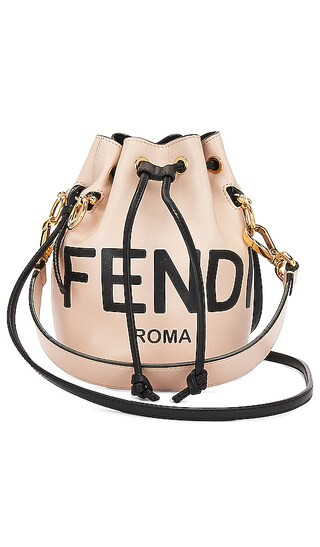 Fendi Mon Tresor Bucket Bag in Beige | Revolve Clothing (Global)