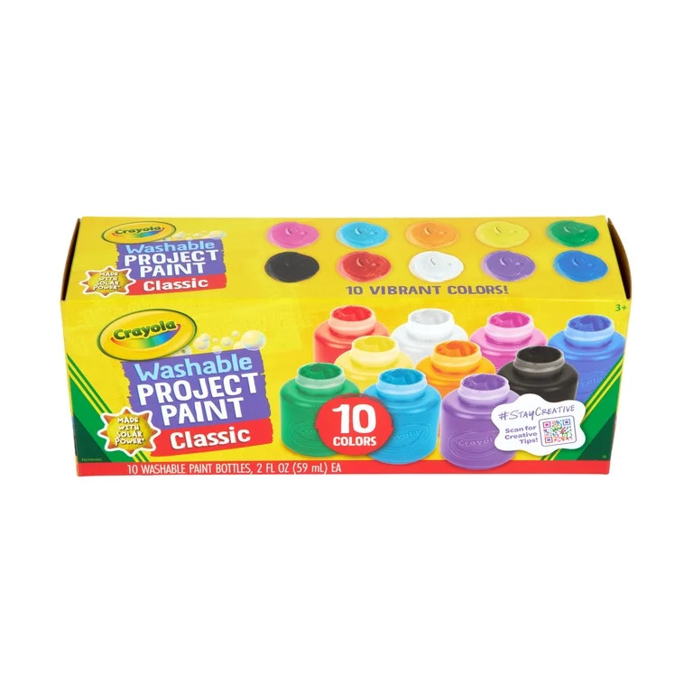 Crayola Washable Kids Paint Set, 10 Count, Easter Basket Essentials, Kids Arts & Crafts Supplies,... | Walmart (US)