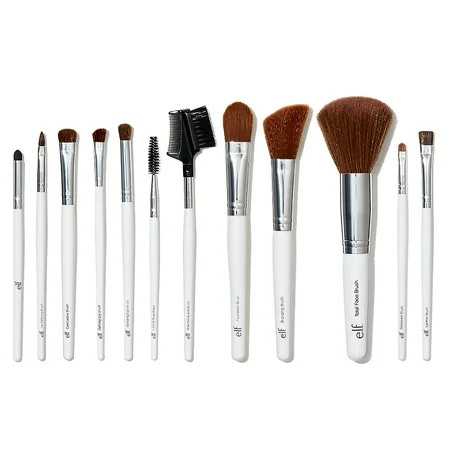 E L F Cosmetics Essential Professional Complete Brush Set 12 Brushes | Walmart (US)