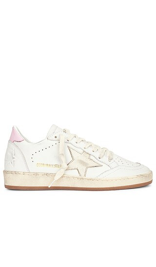 Ballstar Sneaker in White, Platinum, & Orchid Pink | Revolve Clothing (Global)