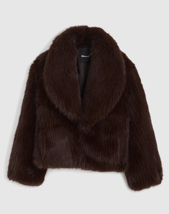 Faux-Fur Shawl-Collar Coat | Madewell