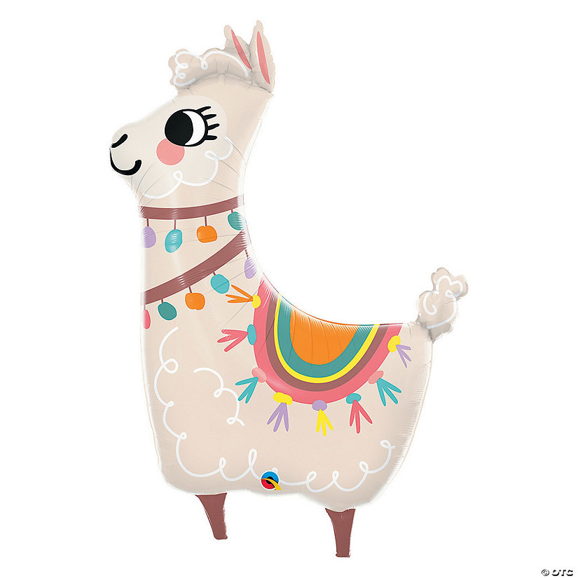 Qualatex Loveable Llama 45" Mylar Balloon | Oriental Trading Company