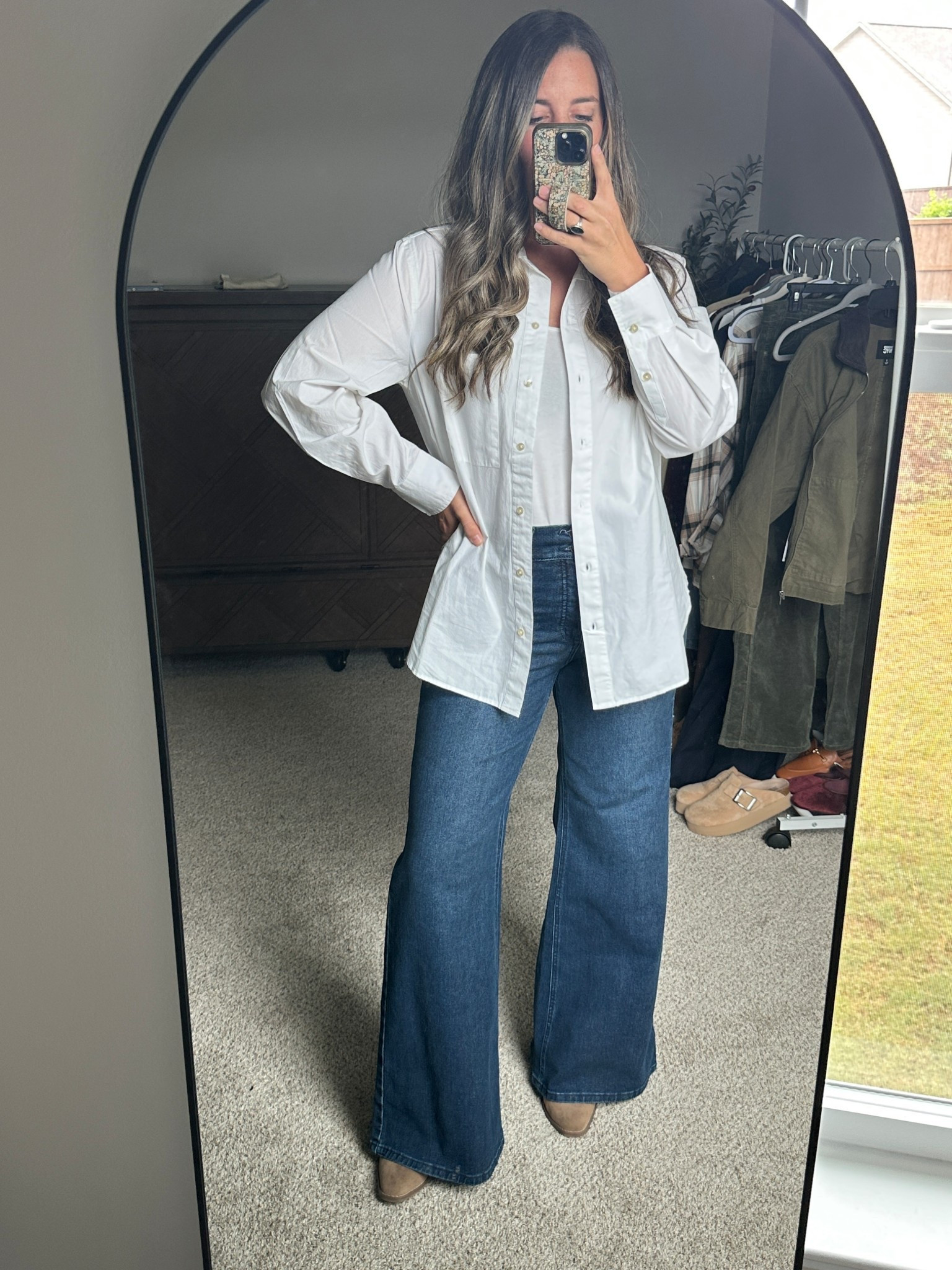 Walmart Deals are here! 💙
Sharing some of my recent Walmart Fashion Finds!
-Free Assembly Boxy Button-Up shirt: Size L: Feels SO high quality and a great staple piece for Fall and Winter. 
-Sofia Vergara Wide Leg High Rise Jeans: Size 10. These are 🔥 They fit so well and are so flattering! The Full length is long on me but PERFECT with boots! I LOVE these  

#LTKMidsize #LTKSaleAlert #LTKStyleTip