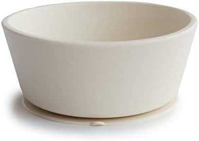 mushie Silicone Suction Bowl | BPA-Free Non-Slip Design (Ivory) | Amazon (US)