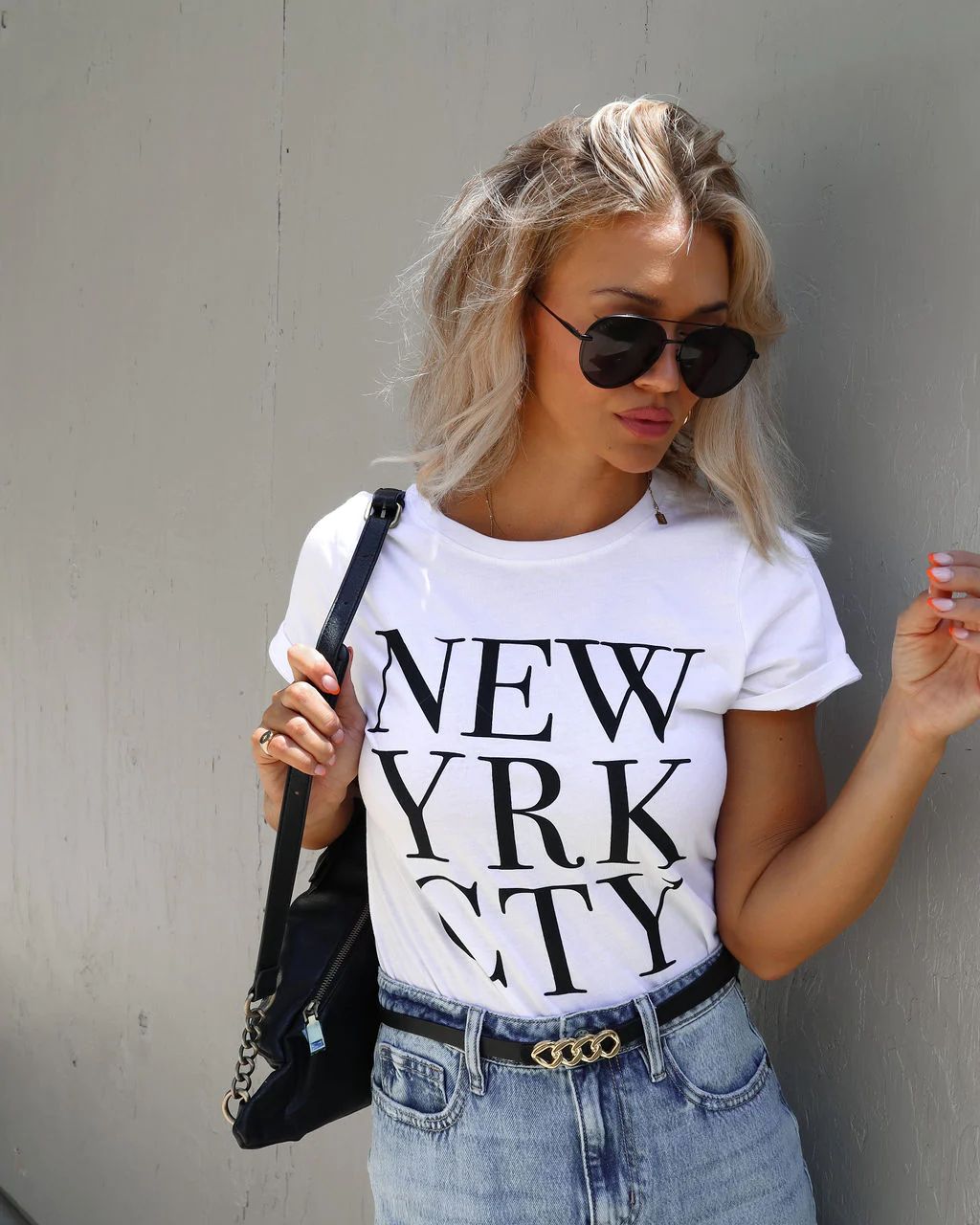 NYC Cotton Graphic Tee | VICI Collection