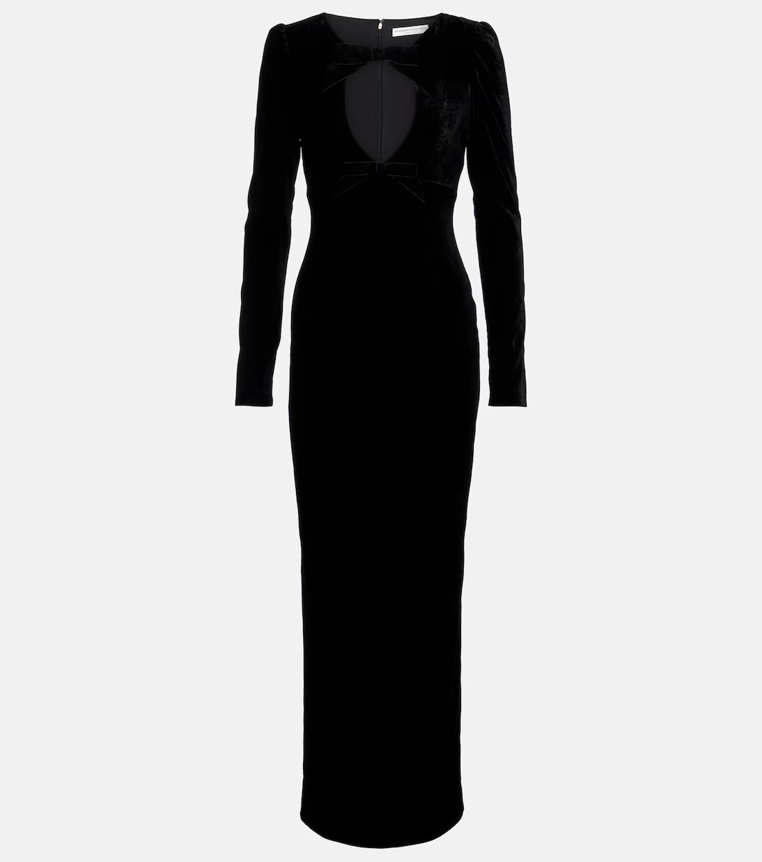 Bow-detail cutout velvet gown | Mytheresa (INTL)