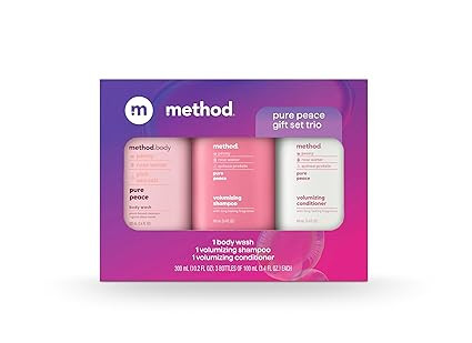 Method Body Wash and Hair Care Gift Set, Pure Peace, 3.4 oz Travel Size Bottles | Amazon (US)