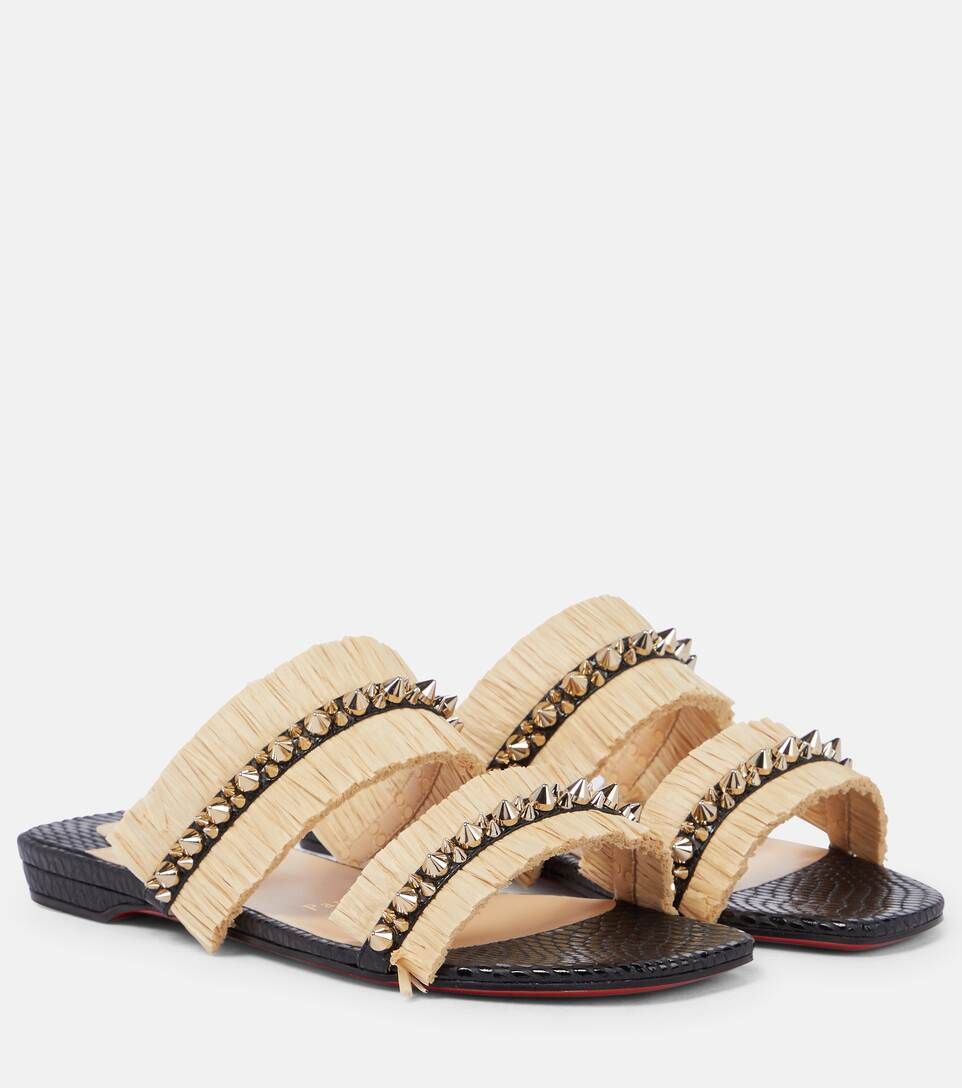 Marivodou embellished raffia sandals | Mytheresa (US/CA)