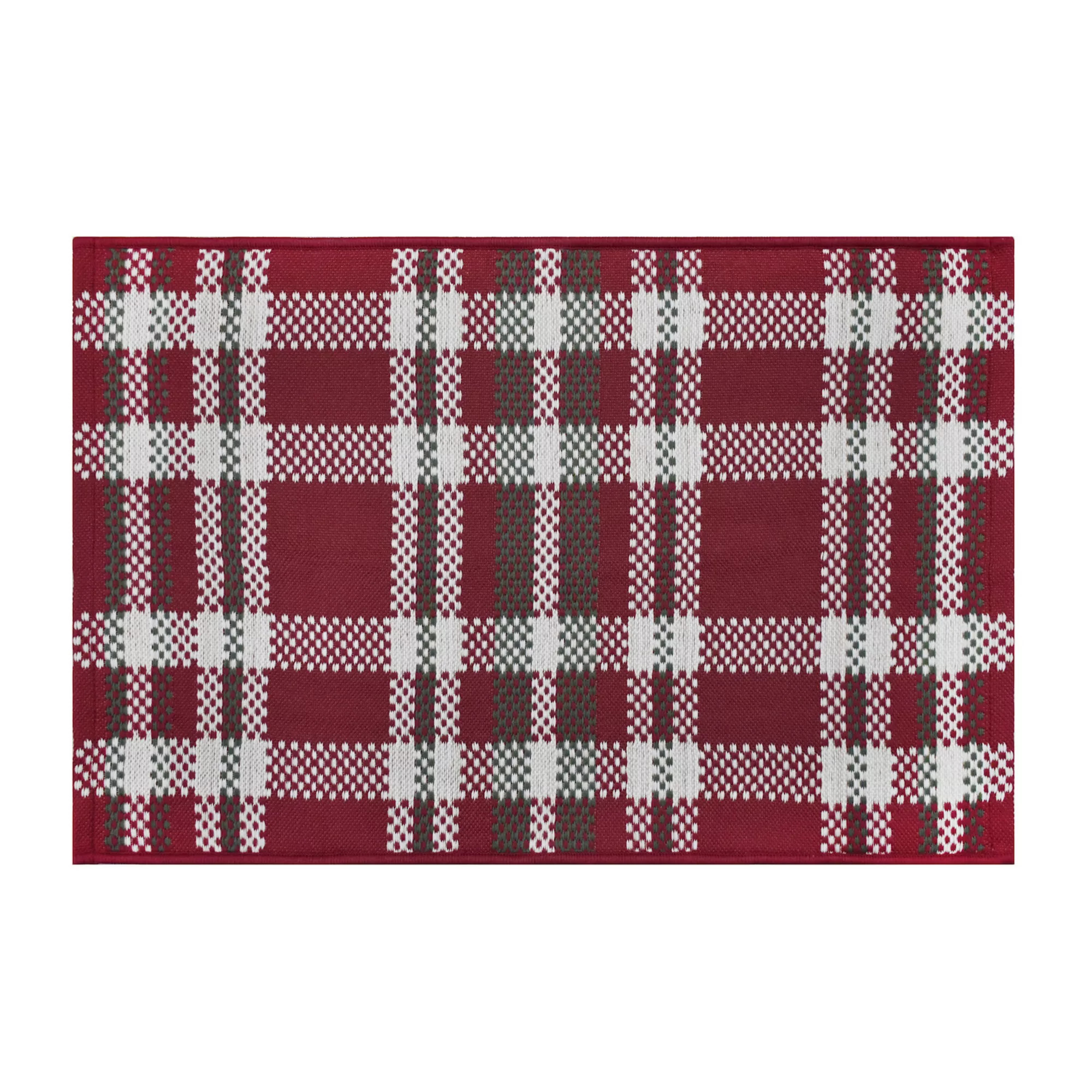 St. Nicholas Square® Holiday Reversible Layering Rug | Kohl's