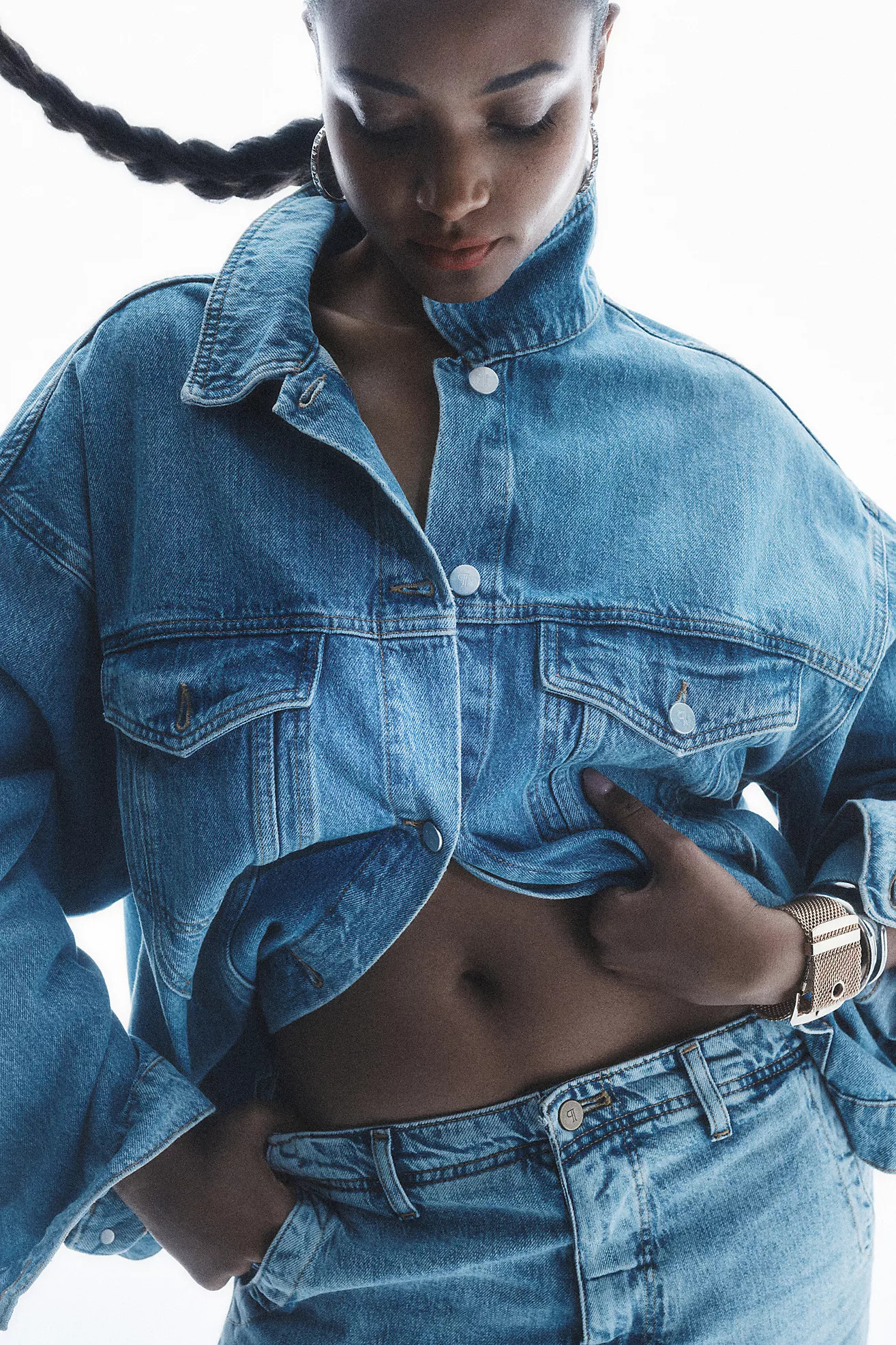 The Weston Denim Boyfriend Jacket by Pilcro | Anthropologie (US)