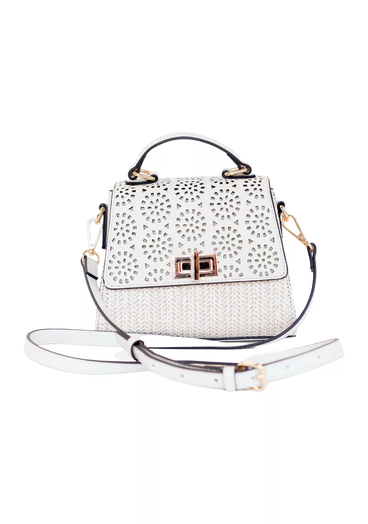 Saffiano Perforated Mini Bag | Belk