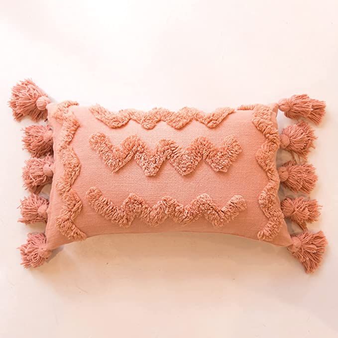 Banilla Bohemian Lumbar 12x20 Pillow Cover |100% Cotton Boho Throw Pillow Cover Perfect for Bed o... | Amazon (US)