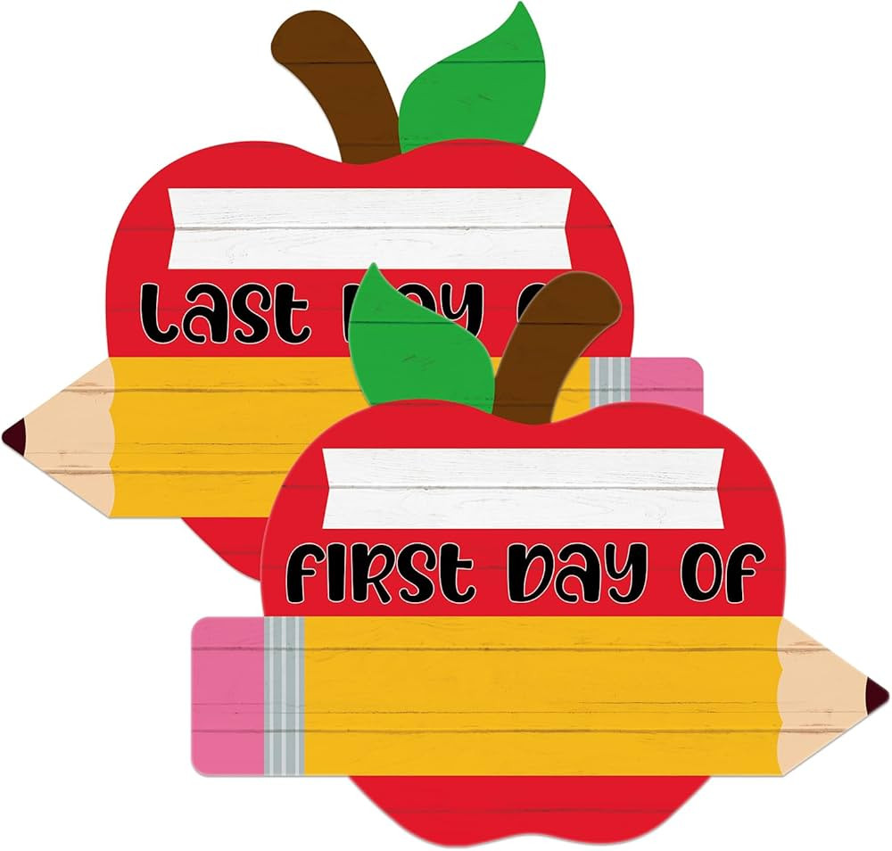 WaaHome First and Last Day of School Chalkboard Sign - My 1st Day of Preschool Kindergarten Sign ... | Amazon (US)