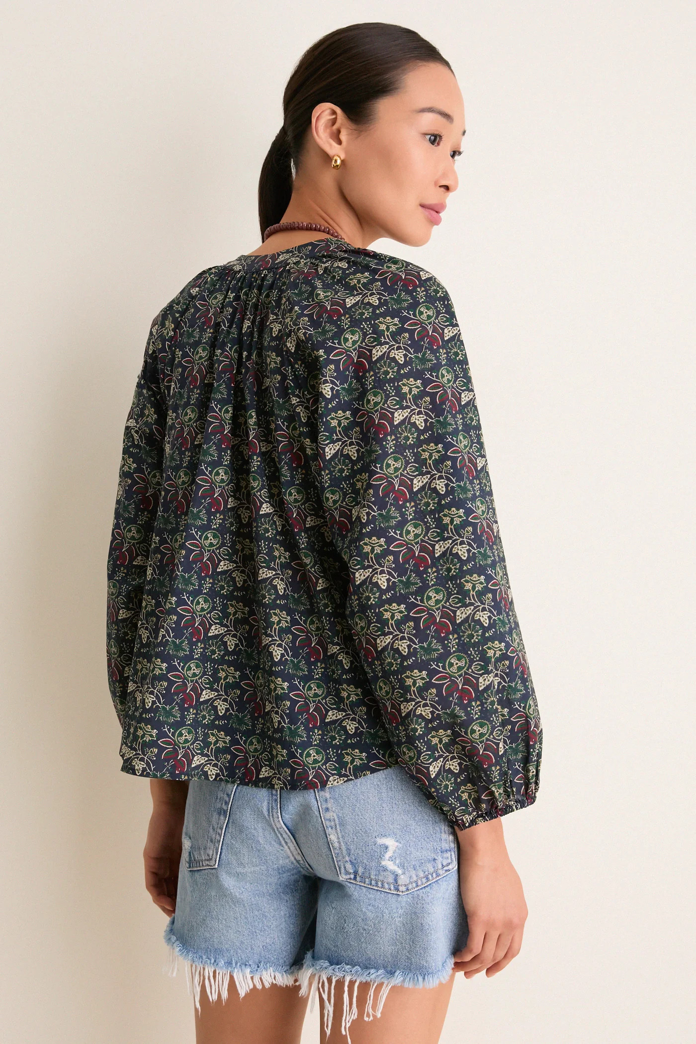 Midnight Renaissance Sawyer Blouse | Tuckernuck (US)
