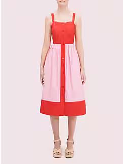 colorblock poplin dress | Kate Spade Outlet