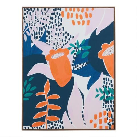 Interpretive Foliage by André Frey Framed Canvas Wall Art | World Market