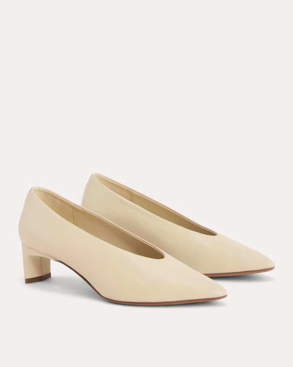 Made in Italy Almond-Toe Pump | Crema | Everlane