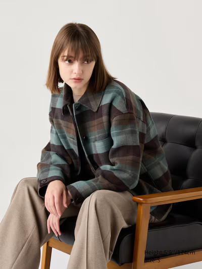 Women's Oversized Short Jacket | UNIQLO UK | UNIQLO (UK)