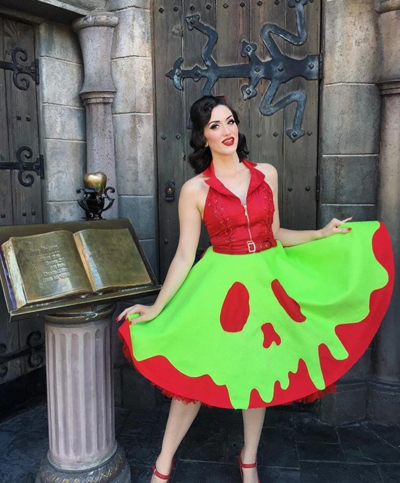Poison Apple Circle Skirt/evil queen/Snow White skirt/disney skirt/ disney dress/ disney women | Etsy (US)