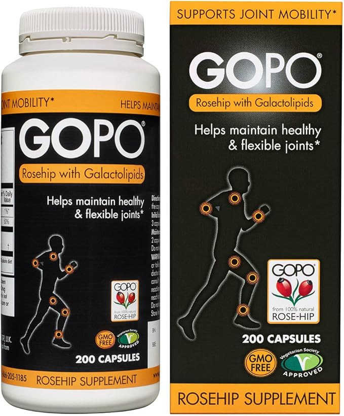 Gopo Rose Hip Joint Health Vitamin C Capsules, Pack of 200 | Amazon (UK)