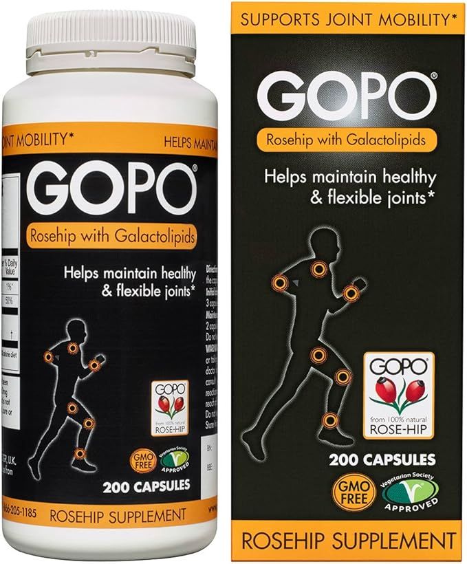 Gopo Rose Hip Joint Health Vitamin C Capsules, Pack of 200 | Amazon (UK)