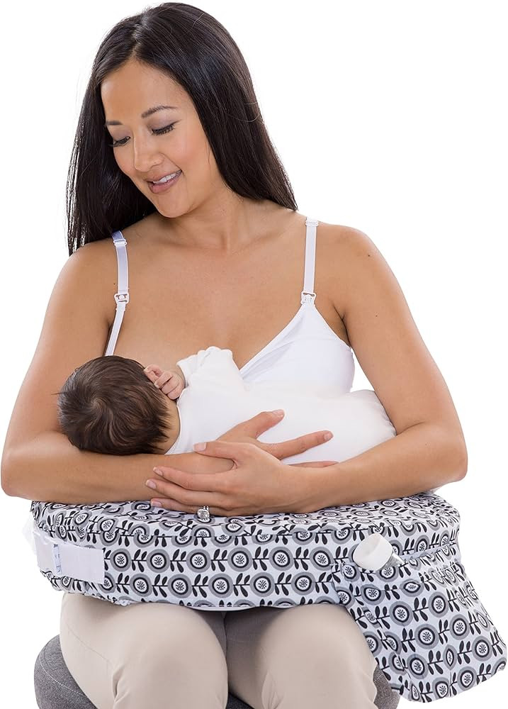 My Brest Friend Original Nursing Pillow for Breastfeeding, Nursing and Posture Support with Pocke... | Amazon (US)